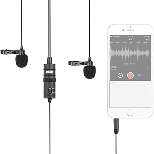 ميكروفون لافالير المزدوج من بويا بي-ام وان دي ام