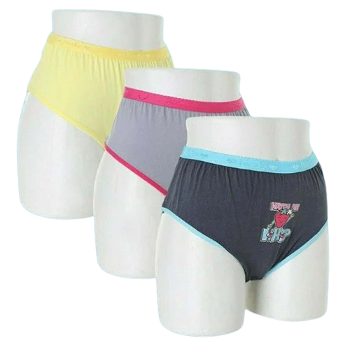 طقم ثلاث قطع رودي ميدي قطن 100% ناعم - متعدد الألوان