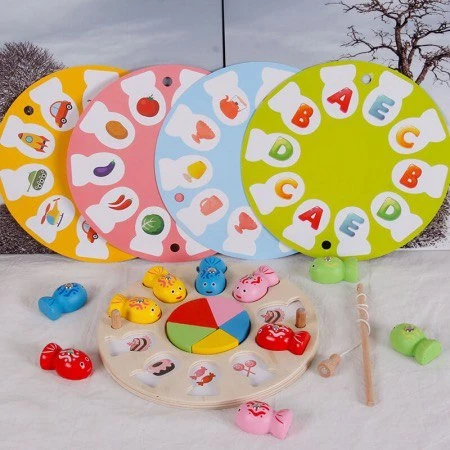 لعبة منتسوري الخشبية لتنمية الذاكرة – لعبة الصياد