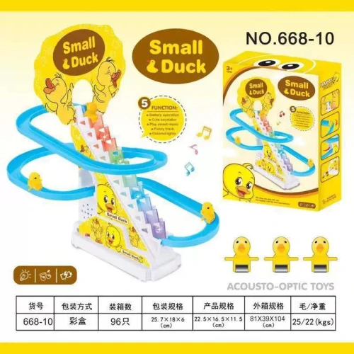 لعبة مضمار سباق البط المتحرك مع إضاءة وموسيقى للأطفال