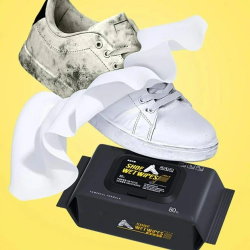 مناديل مبللة لتنظيف وترطيب الأحذية الجلد – عبوة 80 منديل