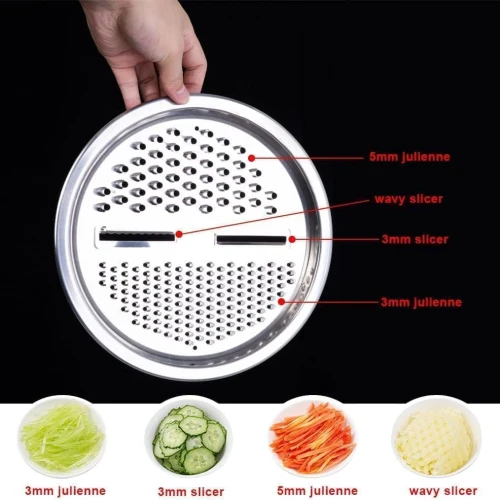 مجموعة العجانة والمبشرة والمصفاة المتعددة الاستخدامات للمطبخ