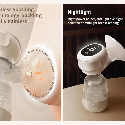 مضخة ثدي لاسلكية بدون استخدام اليدين – Nurture Cozy