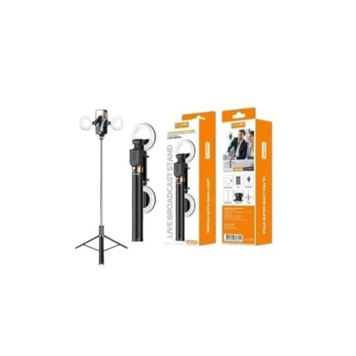 حامل بث مباشر بلوكاما مع إضاءة LED مزدوجة