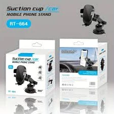 حامل موبايل للسيارة RT-664 بـ ذراع قابل للتمدد ودوران 360 درجة