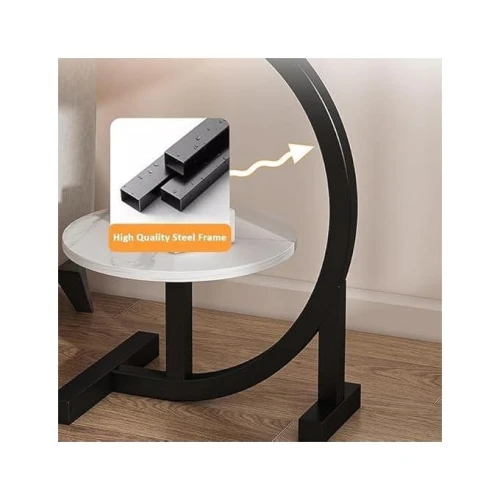 طاولة جانبية للأريكة مودرن بطبقتين وتصميم ذكي للمساحات الصغيرة