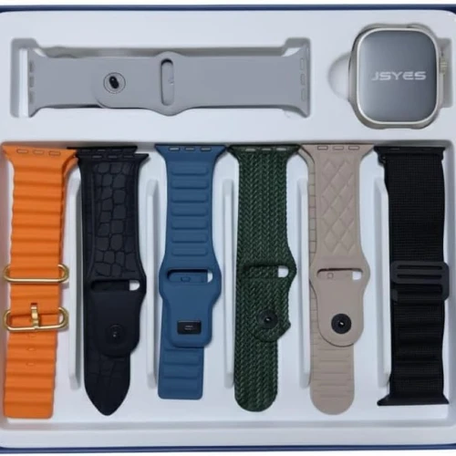 ساعة JSYES M70 MAX الذكية – الأناقة المتكاملة مع 7 أحزمة متنوعة وتقنية Dynamic Island