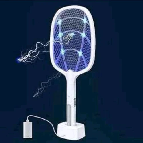 مضرب وصاعق الناموس الكهربائي (2 في 1) – وداعاً للإزعاج بلمسة واحدة!