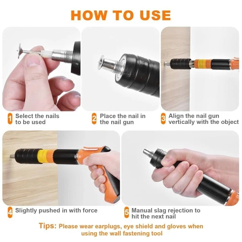 مسدس المسامير الفولاذي (Steel Nail Gun) – ودّع الشنيور والأسلاك وركّب كل حاجة في ثواني!