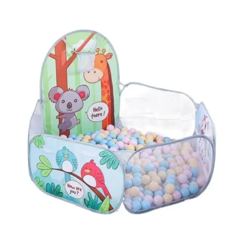 خيمة بيت الكرات 3 في 1 مع باسكت السلة – ملاهي متكاملة في شنطة واحدة!