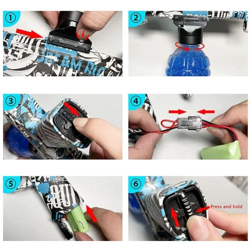 مسدس كرات جل أوتوماتيك – قاذف كرات مائية سريع لأقصى متعة في الألعاب الخارجية