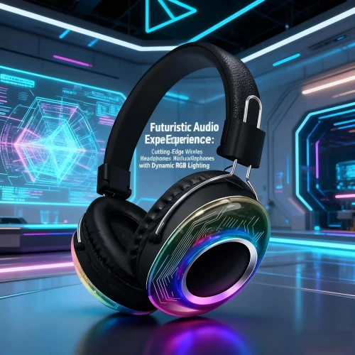 سماعة الرأس اللاسلكية الاستيريو (RGB) – انغمس في عالم من الصوت والنقاء! 🎧✨