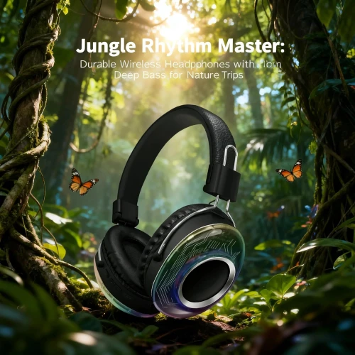 سماعة الرأس اللاسلكية الاستيريو (RGB) – انغمس في عالم من الصوت والنقاء! 🎧✨