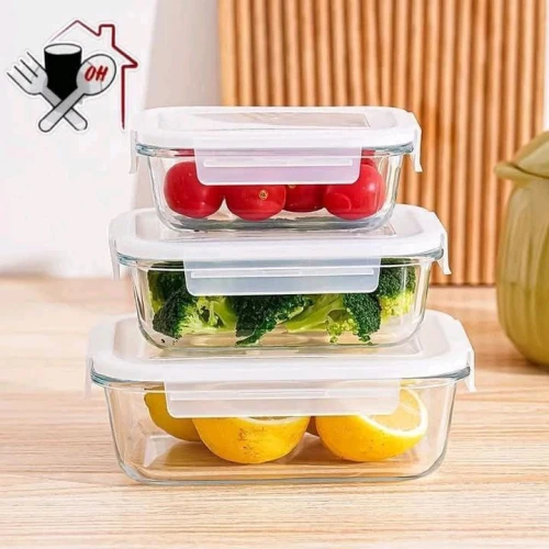 طقم التخزين الحراري المتكامل (3 قطع) – من الثلاجة للفرن مباشرة!