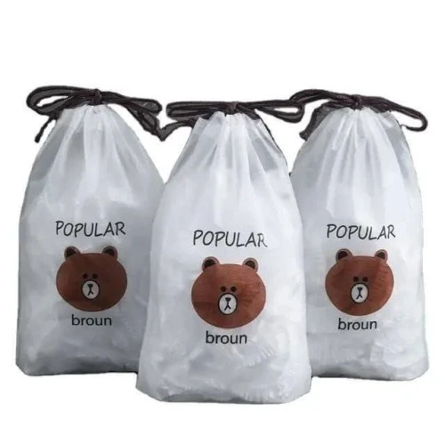 أكياس الاسترتش الذكية المرنة (100 قطعة) – الحل الأسرع والأذكى لحفظ الطعام!