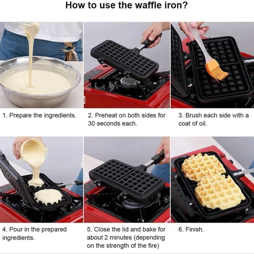 صانع الوافل المنزلي (جريل دابل تيفال) – وافل احترافي على البوتاجاز في دقائق!