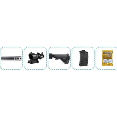 بندقية M416 جيل بلاستر اليدوية – قاذف كرات مائية بتصميم عسكري واقعي وطول 58 سم