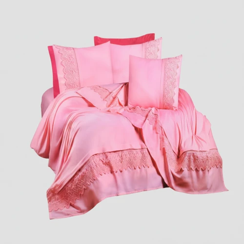 طقم ملاية قطن مطرز فاخر (4 قطع) – لمسة ملكية لغرفة نومك!