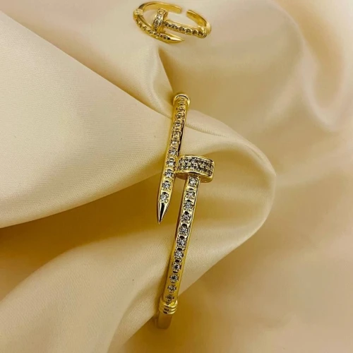 طقم (أسورة + خاتم) "جولد بليديت" (1a0l0y0s2#0a)