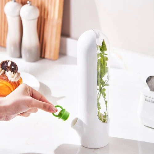 كبسولة حفظ الأعشاب الذكية - الحل الأمثل لخضروات طازجة لمدة 3 أسابيع