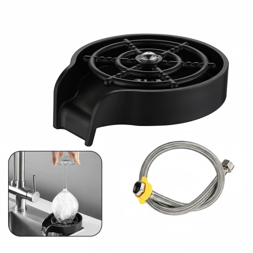 غسالة أكواب ضغط "لوكس" - تنظيف أوتوماتيكي بضغطة واحدة مع وصلة التركيب الكاملة