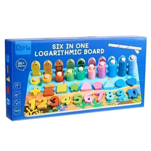 لوحة منتيسوري التعليمية الخشبية (6 في 1) - عالم البحار لتنمية ذكاء ومهارات طفلك