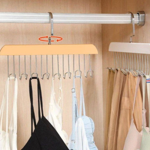 شماعة "مالتي هوك" العبقرية - 8 هوك استانلس لتنظيم الملابس والرفايع وتوفير المساحة