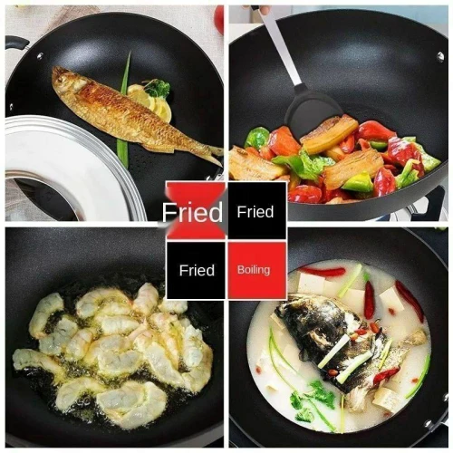 طاسة ووك جامبو مقاس 32 سم - غويطة جداً بطلاء جرانيت تيفلون غير قابل للالتصاق