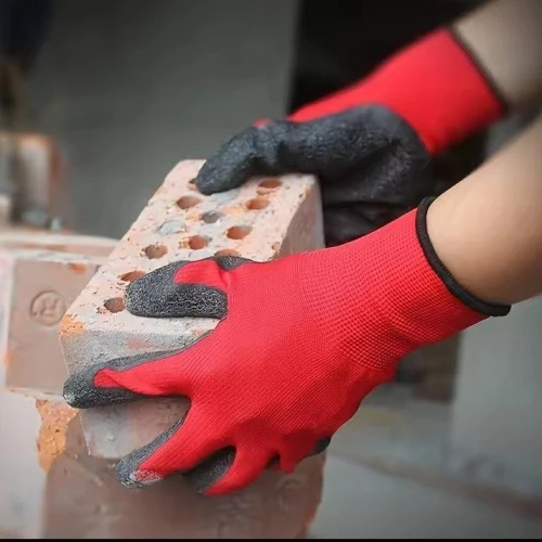 جوانتي حماية مهني مقاس XL - مغطى باللاتكس للأعمال الشاقة، البناء، والبستنة