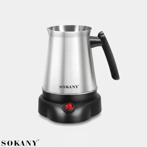 كنكة قهوة كهربائية سوكاني (Sokany) بقوة 600 وات - سعة 800 مل وقاعدة منفصلة لراحة تامة