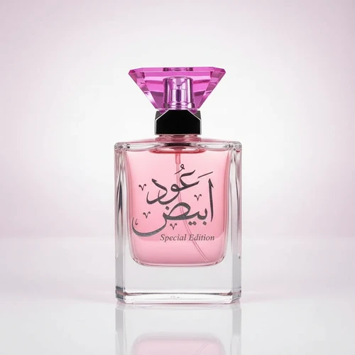 عطر العود الأبيض الملكي – سحر النظافة والفخامة الهادئة في زجاجة واحدة