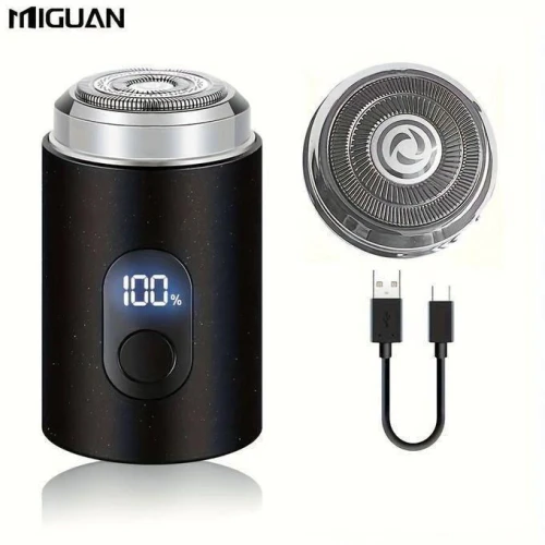 ماكينة حلاقة كهربائية ذكية بشاشة ديجيتال وشحن USB - رفيقك المثالي للسفر والحلاقة السريعة