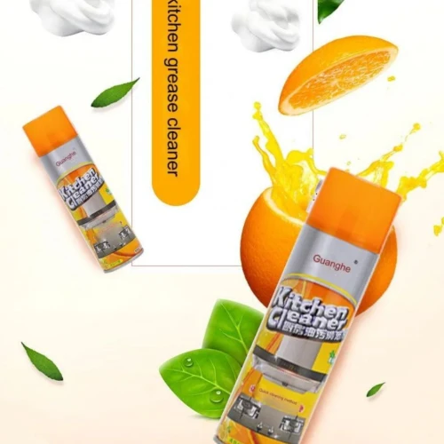 سبراي فوم التنظيف العملاق (500 مل) – قاهر الدهون والأوساخ بريحة الليمون المنعشة!