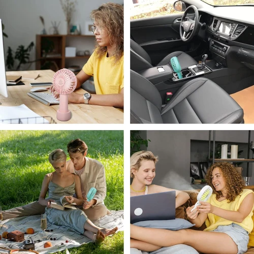 مروحة الرذاذ المحمولة (2 في 1) – تبريد بالهواء وترطيب بالماء لراحة ملهاش مثيل!