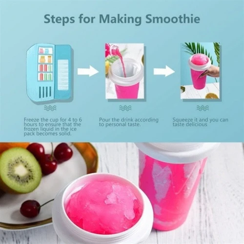 كوب الآيس كريم السحري (Frozen Magic Squeeze Cup) – اصنع الآيس كريم الطبيعي في بيتك في ثواني!