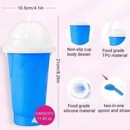 كوب الآيس كريم السحري (Frozen Magic Squeeze Cup) – اصنع الآيس كريم الطبيعي في بيتك في ثواني!