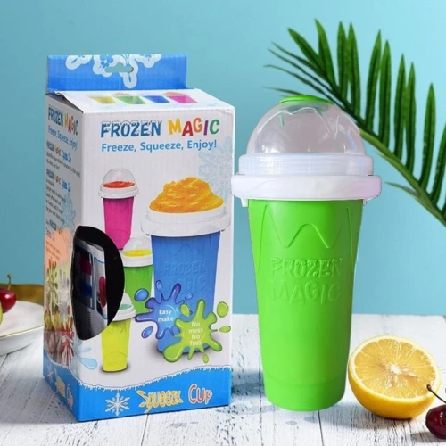 كوب الآيس كريم السحري (Frozen Magic Squeeze Cup) – اصنع الآيس كريم الطبيعي في بيتك في ثواني!