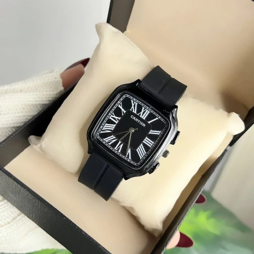 ساعة كارتييه (CARTIER) رابر رجالي – أعلى خامة "هاي كوبي" بقفل مغناطيسي وإبزيم أمان!