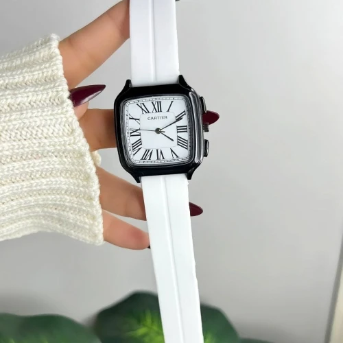 ساعة كارتييه (CARTIER) رابر رجالي – أعلى خامة "هاي كوبي" بقفل مغناطيسي وإبزيم أمان!