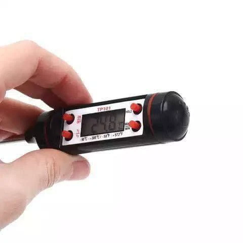 ترمومتر الطعام والمشروبات الرقمي اللوكس (مع كفر حماية) - ميزان قياس درجة الحرارة والتسوية المثالية للأكل