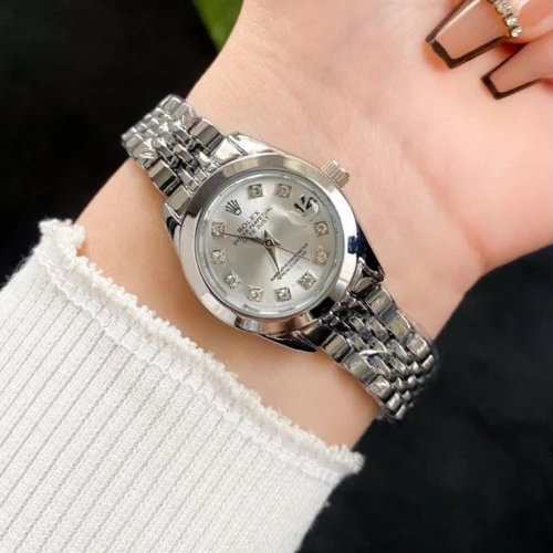 ساعة رولكس ميني (ROLEX Mini) حريمي كلاسيك - أصغر مقاس 27 ملم بتصميم ملكي شيك 3