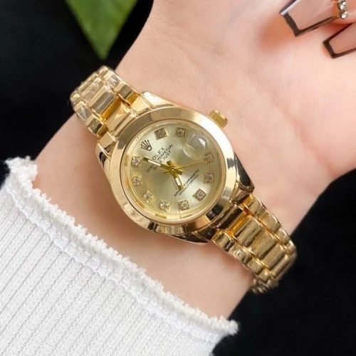 ساعة رولكس ميني (ROLEX Mini) حريمي كلاسيك - أصغر مقاس 27 ملم بتصميم ملكي شيك 3