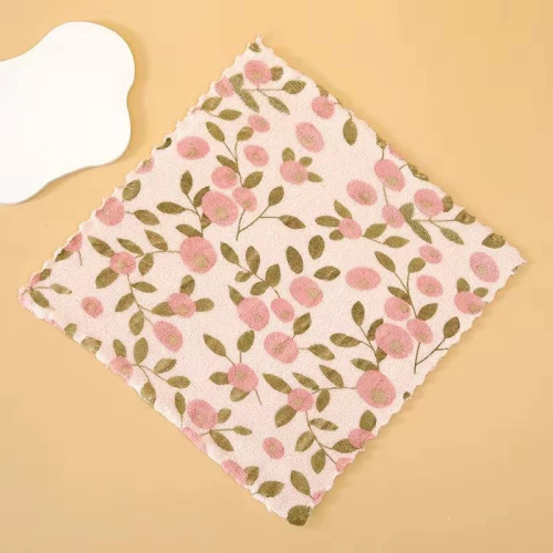 طقم فوط مايكروفايبر فائقة الامتصاص مقاس 30×30 سم (كارت 5 قطع) - فوط تنظيف وتنشيف مستوردة عالية الكثافة ومضادة للوبر