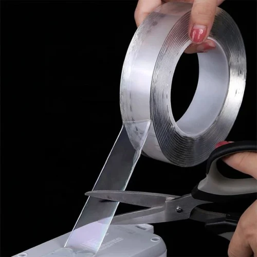 شريط لاصق سيليكون دبل فيس شفاف متعدد الاستخدامات 5 متر