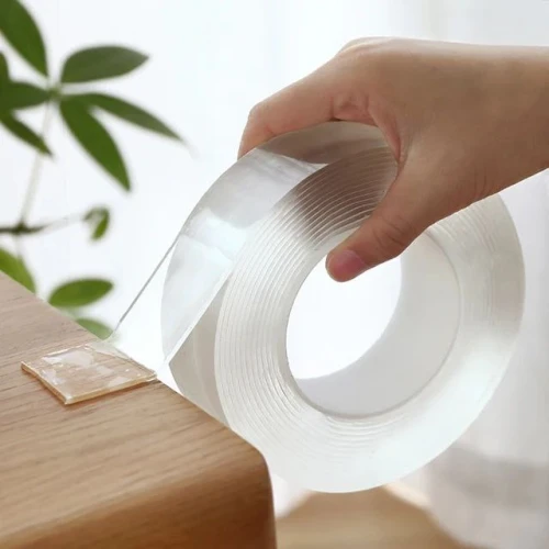 شريط لاصق سيليكون دبل فيس شفاف متعدد الاستخدامات 5 متر